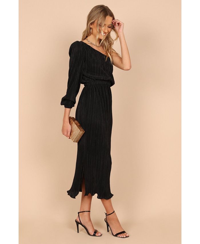 Petal and Pup Women's Pontee One Shoulder Pleated Midi Dress - Macy's