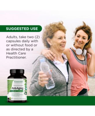 Anti-Aging Cellular Complex - With Setria L-Glutathione, Meriva Curcuminoids, Trans-Resveratrol, CoQ10, Grapeseed Extract, Pomegranate and R-Alpha Lipoic Acid - 60 Vegetable Capsules