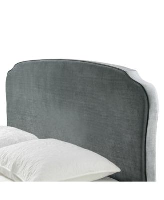 48.75" Aric Fabric, Rubberwood Queen Bed