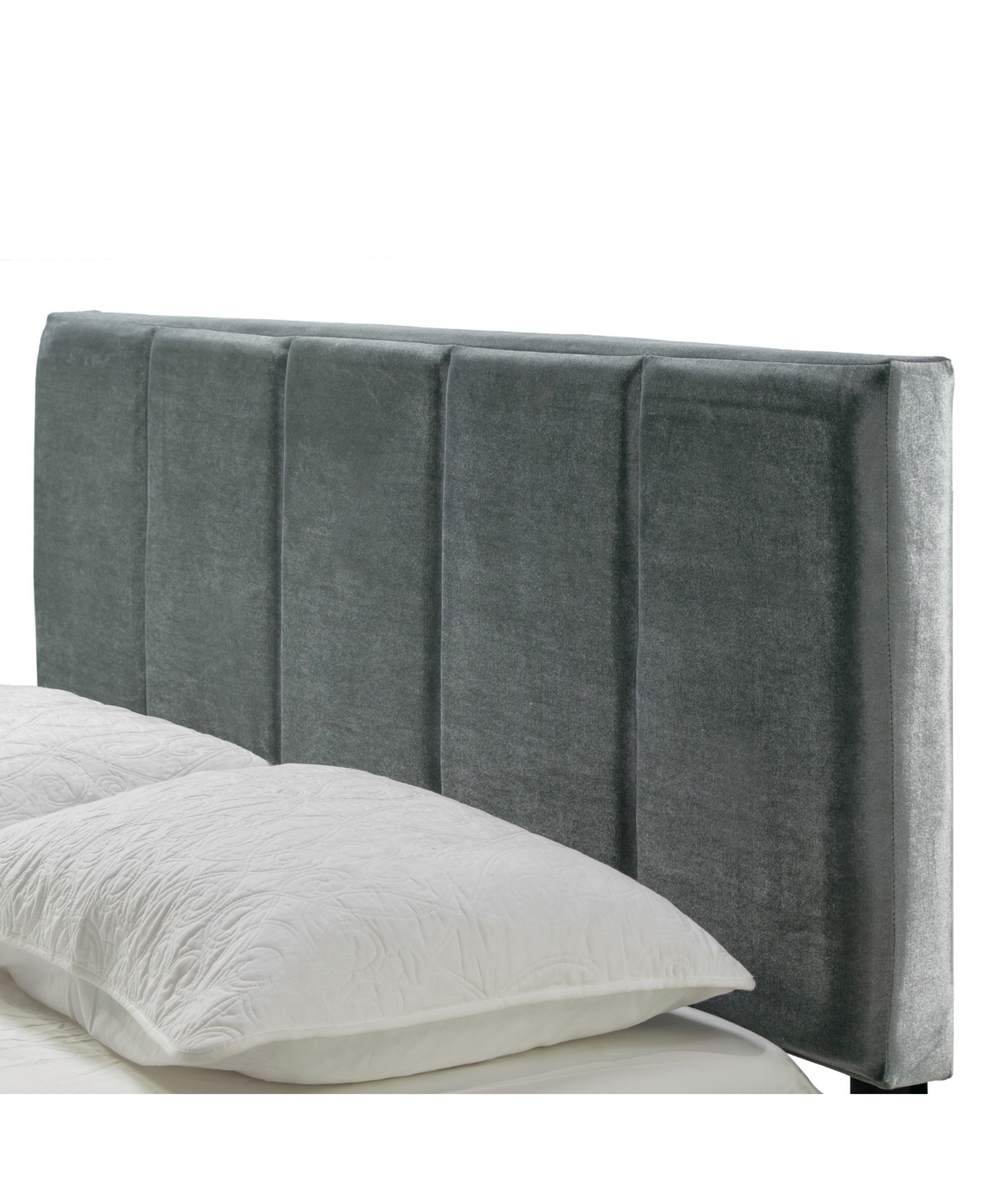 Shop Glamour Home 46.5" Arty Polyester, Rubberwood Twin Bed In Grey