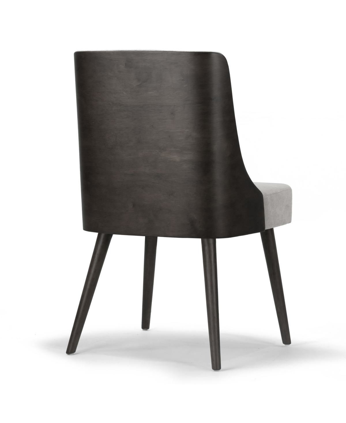 Glamour Home 33.86" Asma Rubberwood, Fabric Dining Chair, Set Of 2 In Grey