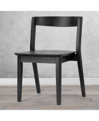 29.53" Astor Rubberwood Dining Chair, Set of 2