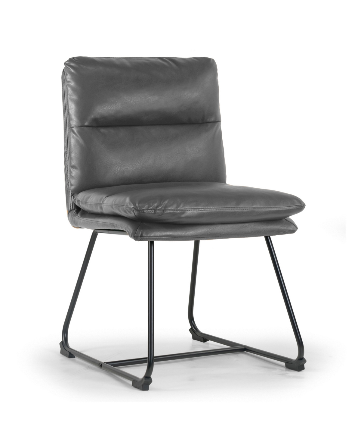 Glamour Home 33" Aulani Iron, Polyester Dining Chair, Set of 2