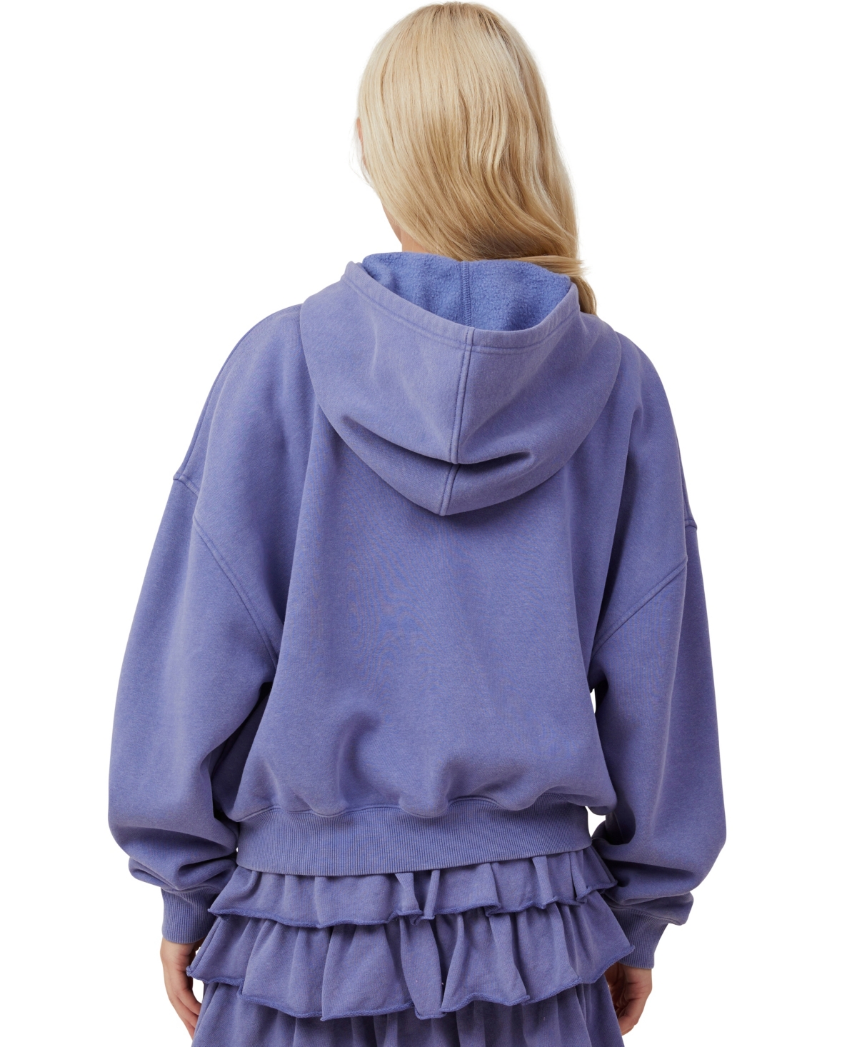 Shop Cotton On Women's Zip Up Lounge Hoodie Sweatshirt In Blue
