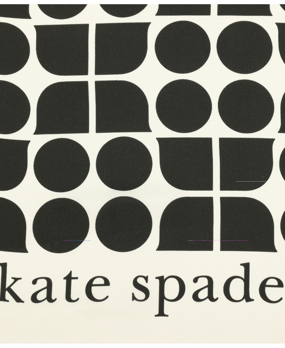 Shop Kate Spade Women's Noel Silk Bandana Scarf In Cream Black