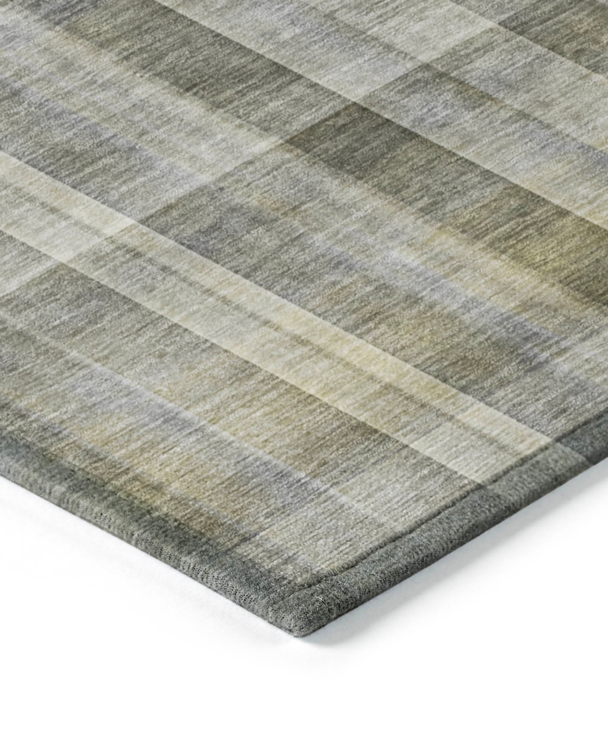 Addison Chantille Machine Washable Acn534 8'x10' Area Rug In Gray