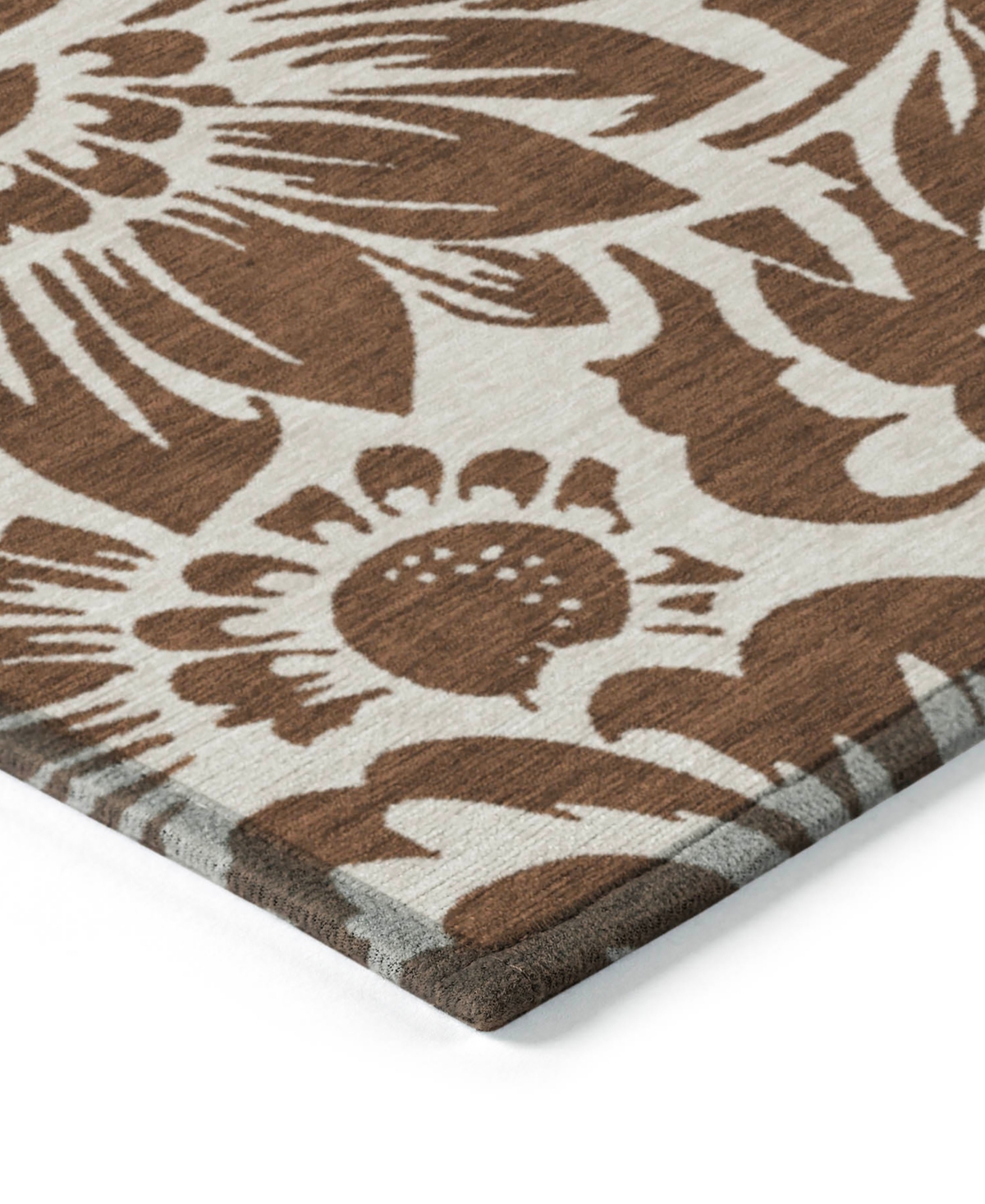 Addison Chantille Machine Washable Acn551 2'3x7'6 Runner Area Rug In Brown
