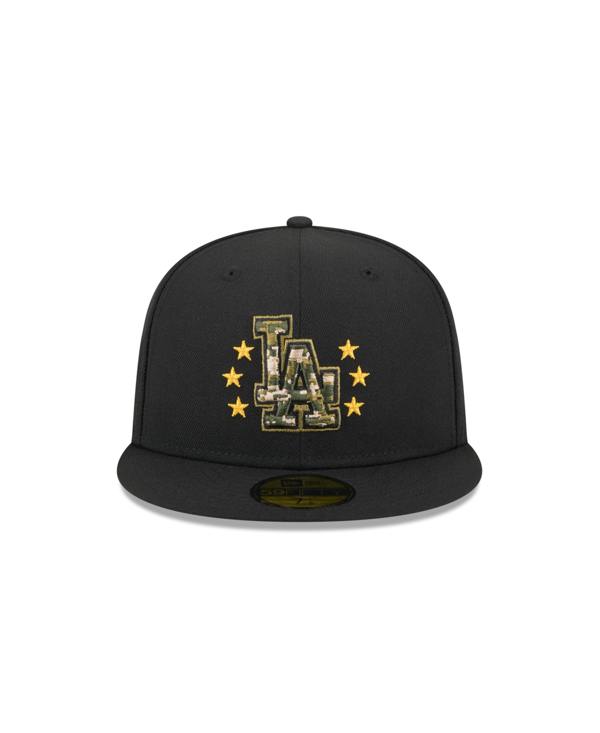 NEW ERA MEN'S BLACK LOS ANGELES DODGERS 2024 ARMED FORCES DAY ON-FIELD 59FIFTY FITTED HAT