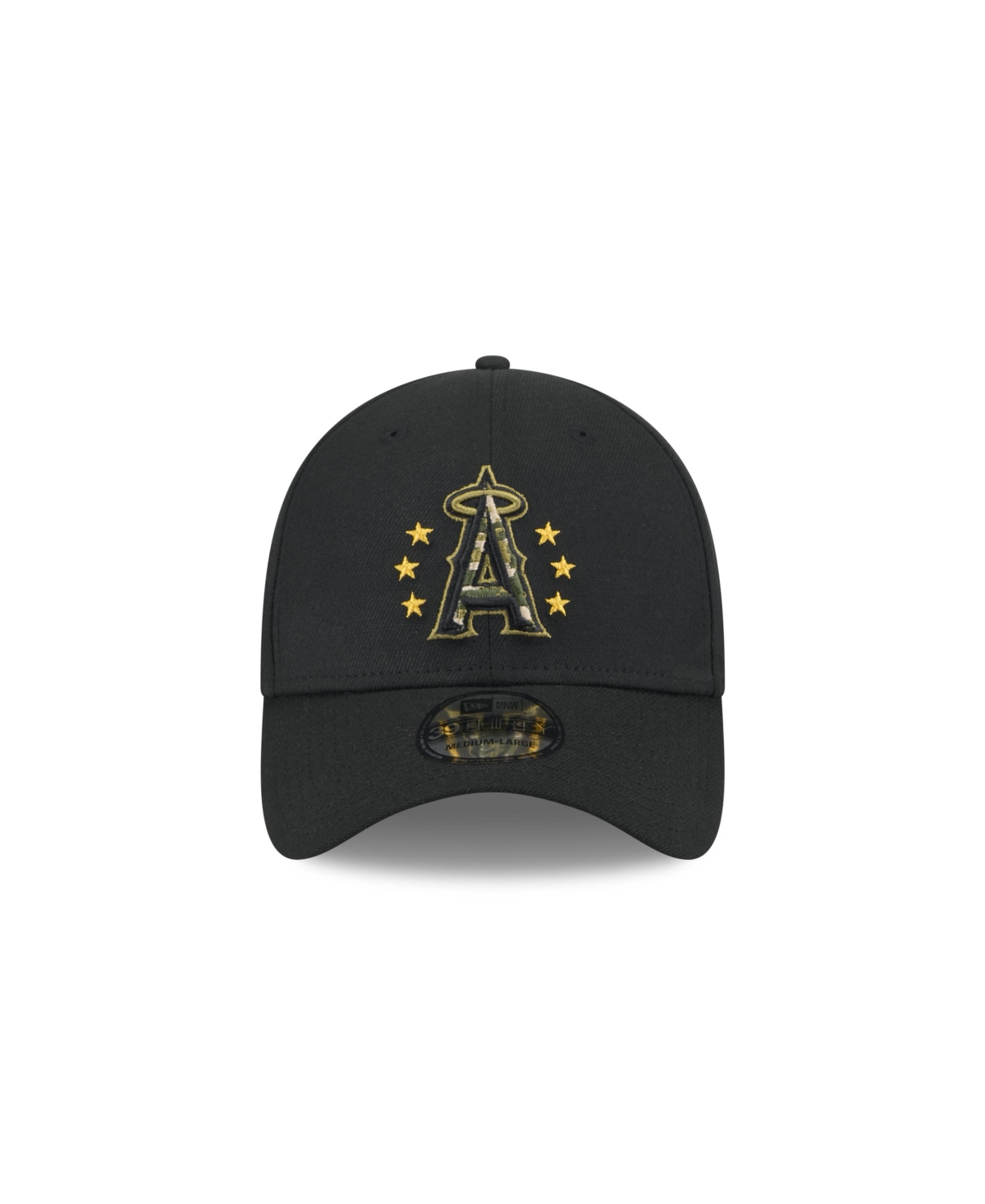 New Era Men's Black Los Angeles Dodgers 2024 Armed Forces Day 39thirty Flex Hat In Black