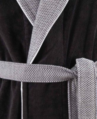 Lord Men's Cotton Velour Shawl Bathrobe