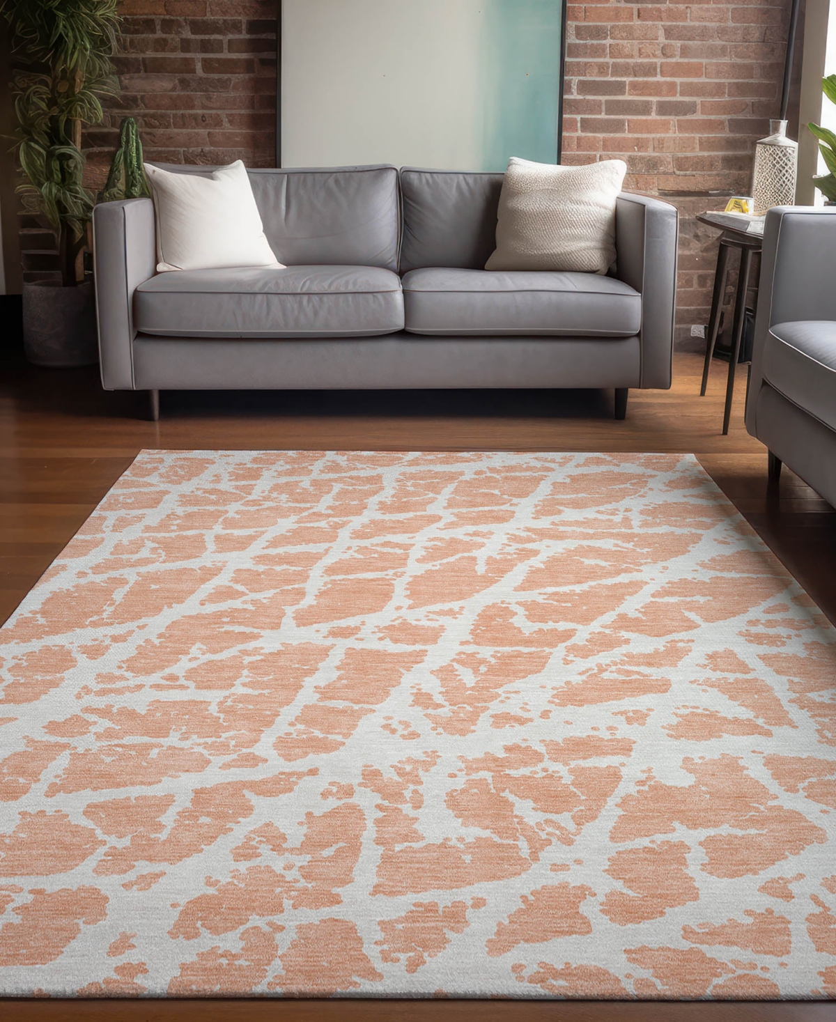 Shop Addison Chantille Machine Washable Acn501 10'x14' Area Rug In Peach