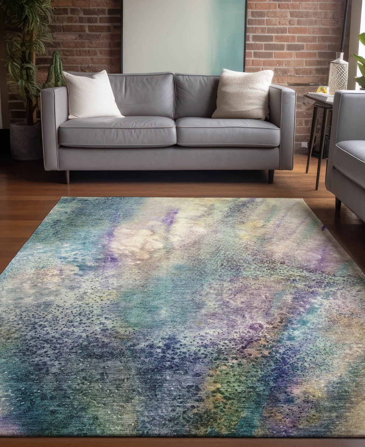 Addison Chantille Machine Washable Acn505 9'x12' Area Rug In Blue