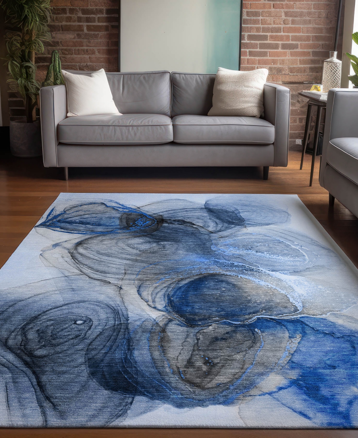 Addison Chantille Machine Washable Acn513 2'6x3'10 Area Rug In Navy