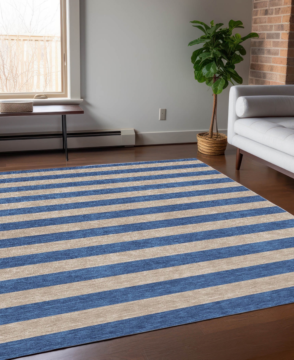 Addison Chantille Machine Washable Acn530 2'6x3'10 Area Rug In Tan