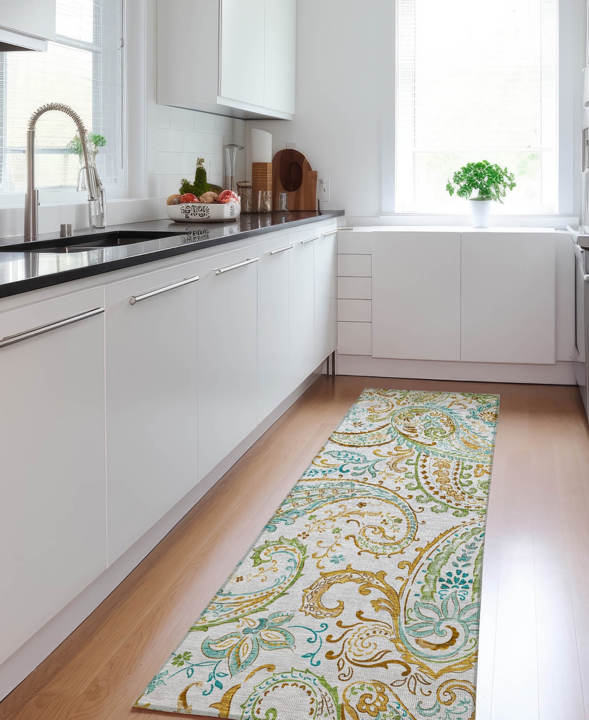 Addison Chantille Machine Washable Acn533 2'3x7'6 Runner Area Rug In Ivory