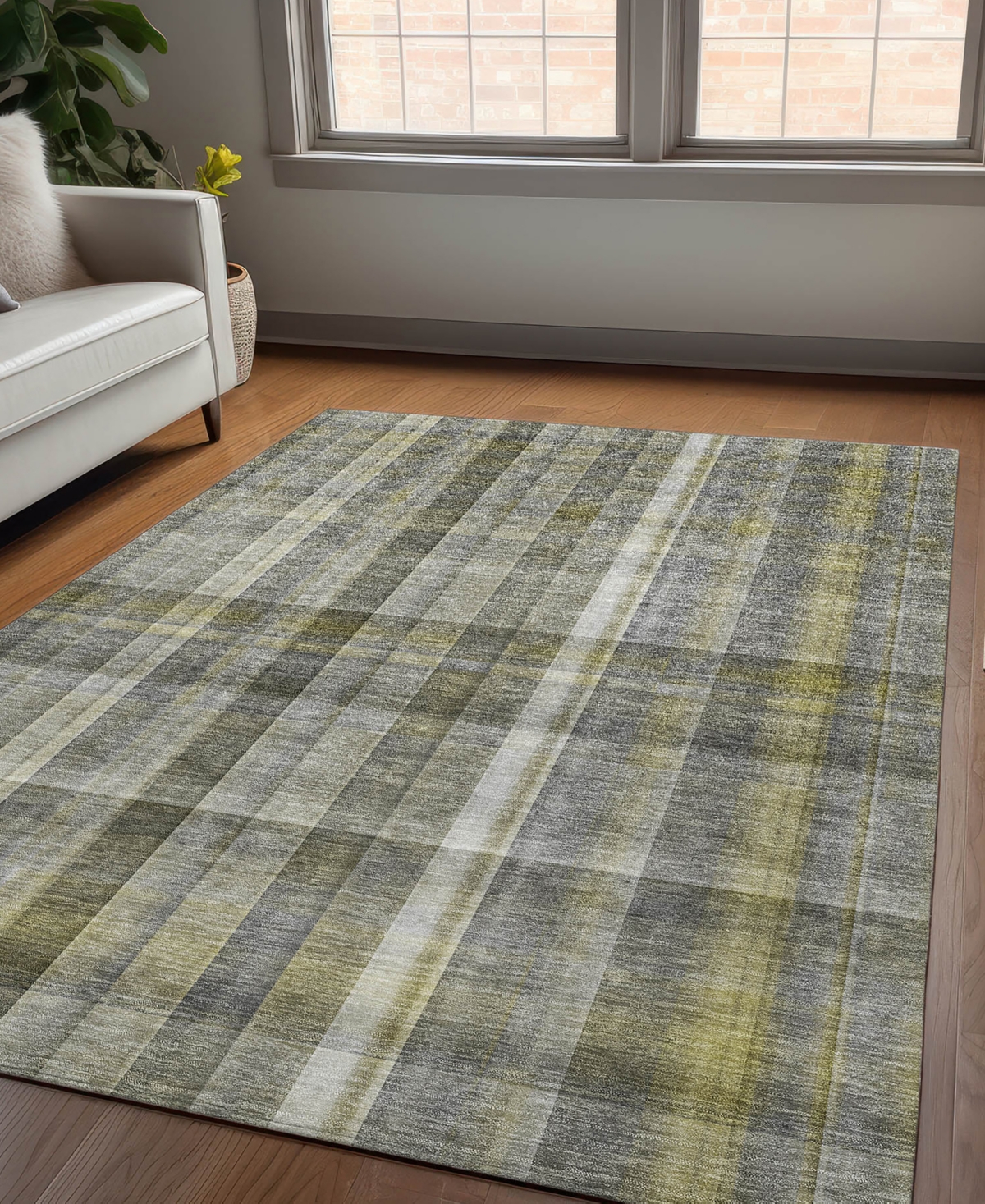 Shop Addison Chantille Machine Washable Acn534 10'x14' Area Rug In Gray
