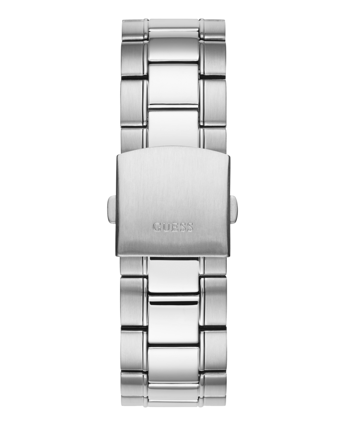 Shop Guess Men's Date Silver Tone Stainless Steel Watch 42 Mm