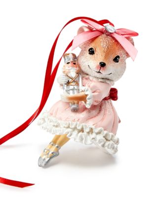 Holiday Lane - Ballet Mouse Ballerina  Ornament Created For Macy's