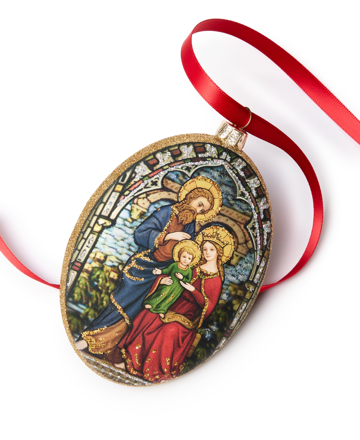 Holiday Lane Blessed Oval Holy Family Ornament, Exclusively At Macy's In No Color