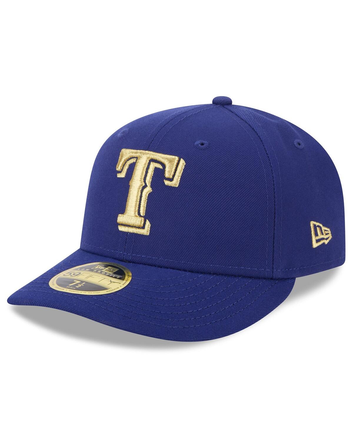 New Era Men's Royal Texas Rangers 2024 Gold Collection Low Profile 59fifty Fitted Hat In Royal