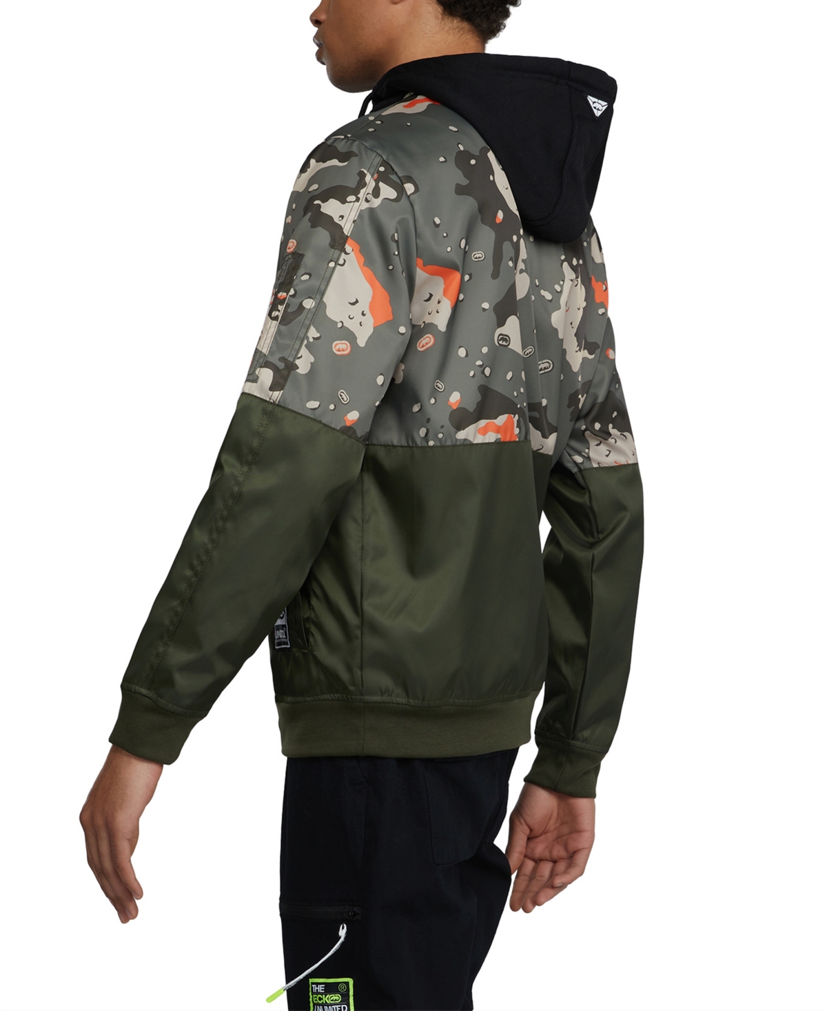 Shop Ecko Unltd Ecko Men's Cadet Flash Jacket In Olive Desert