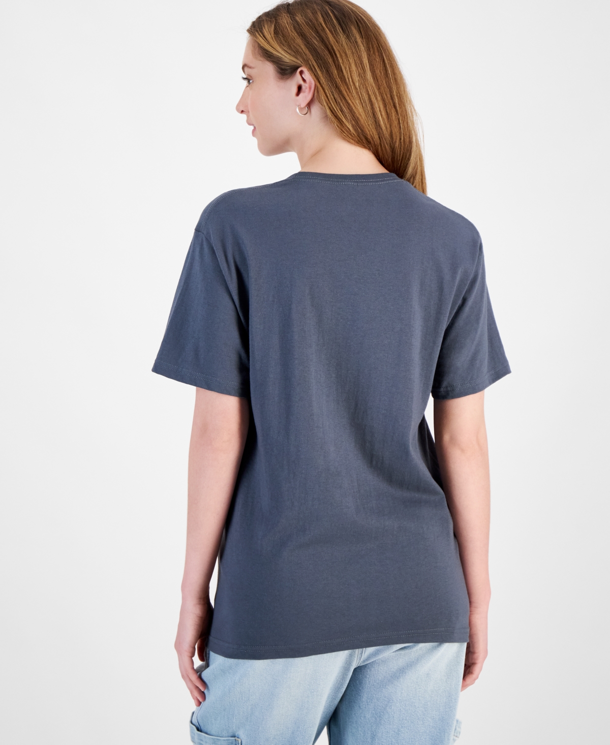 Rebellious One Juniors' New York Rose Graphic T-Shirt