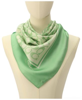 35" Textured Signature C Printed Silk Square 