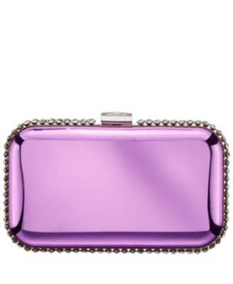 Metallic Minaudiere with Cystal Adorned Edge