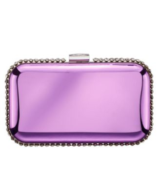 Metallic Minaudiere with Cystal Adorned Edge