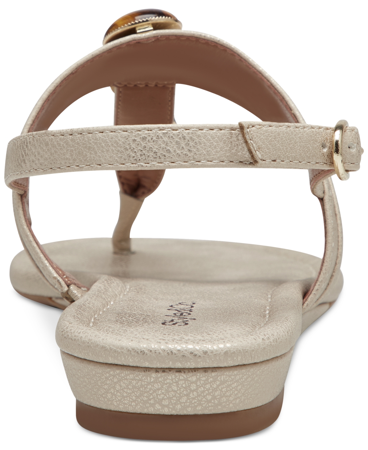 Style & Co Women's Olivah Beaded T Strap Flat Sandals, Created for Macy's