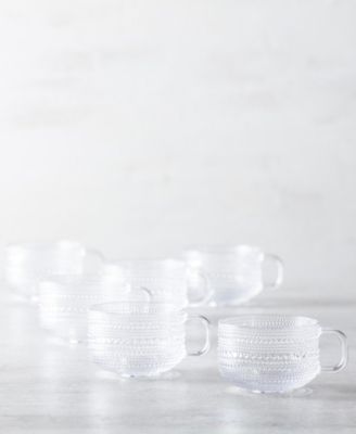 Jupiter Clear Tea/Cappuccino Cup 13.5oz, Set of 6