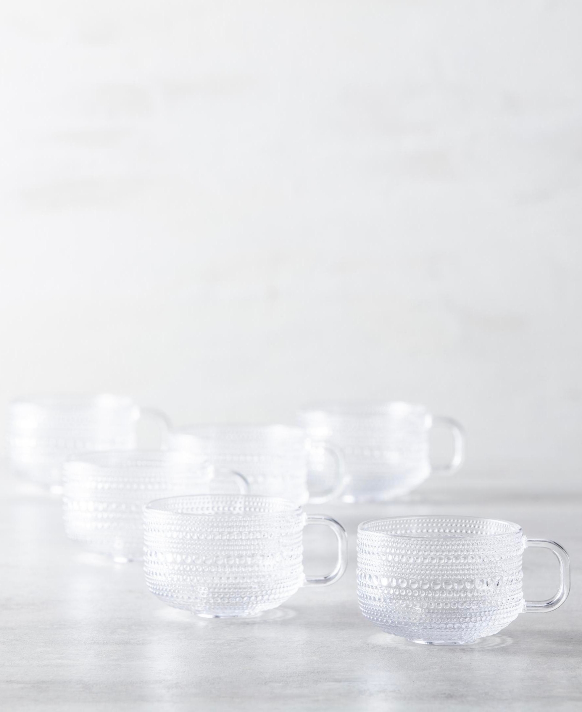 Fortessa Jupiter Clear Tea/cappuccino Cup 13.5oz, Set Of 6 In Clear