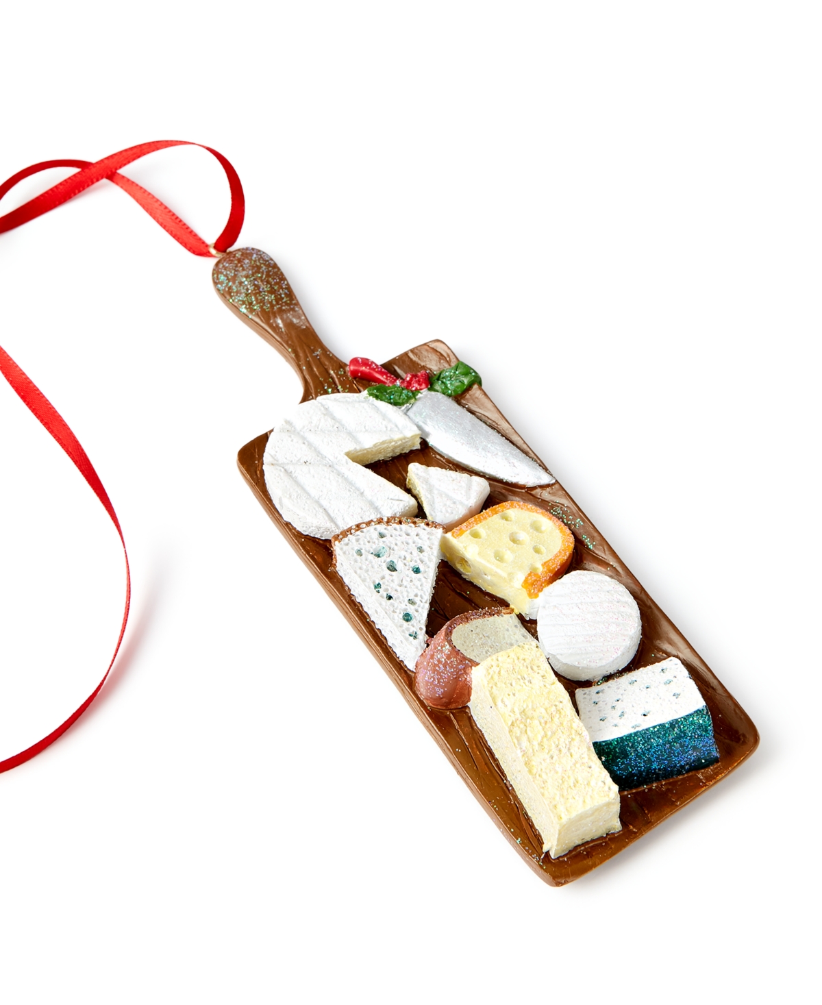 Holiday Lane Foodie Collection Wine & Spirits Cheese Board Ornament, Exclusively at Macy's, Exclusively at Macy's