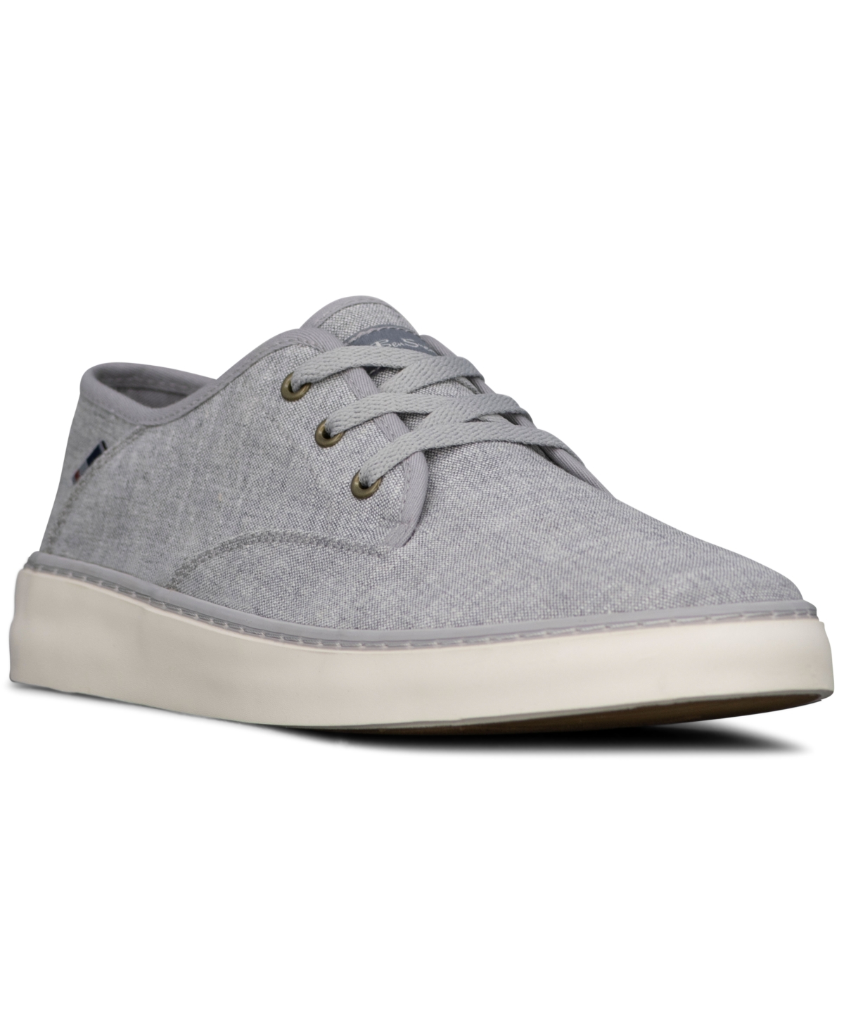 Shop Ben Sherman Men's Camden Low Casual Sneakers From Finish Line In Grey,white