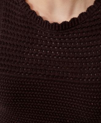 French Connection Women's Cotton Crochet Sleeveless Midi Dress