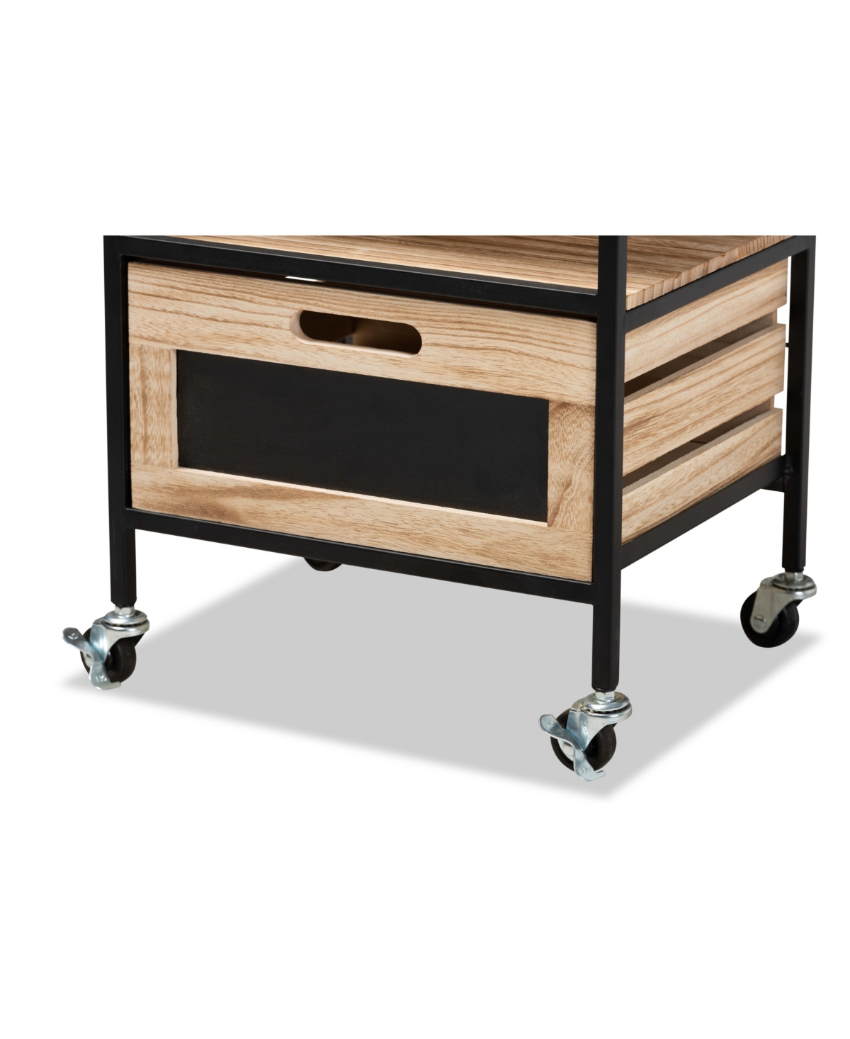 Baxton Studio Olinda Modern Industrial 2-drawer End Table In Oak Brown