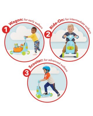 Skip Hop Zoo 3-in-1 Ride-On Dog Toy Scooter
