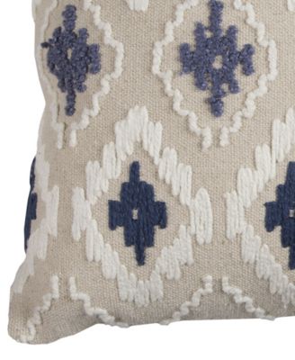 Ikat Polyester Filled Decorative Pillow, 20" x 20"