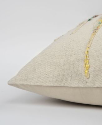 Abstract Design Polyester Filled Decorative Pillow, 20" x 20"