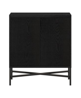 Brighton 28" Wide Rectangular Accent Cabinet in Black Grain
