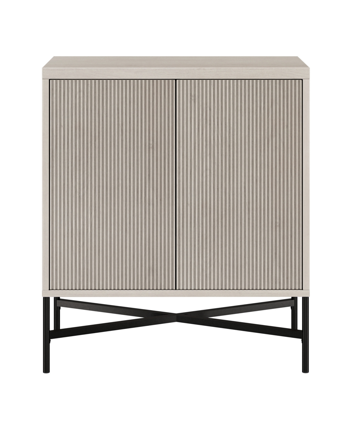 Hudson & Canal Brighton 28" Wide Rectangular Accent Cabinet In Alder White In Alder White