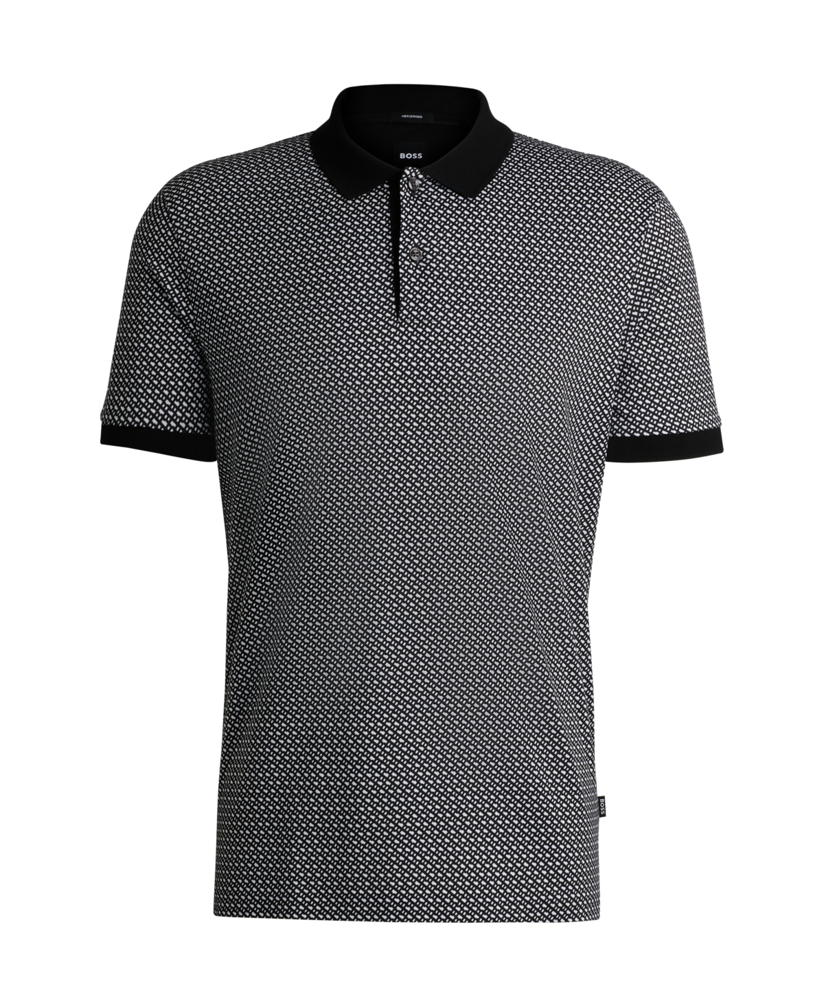 Boss by Hugo Boss Men's Two-Tone Monogram Polo Shirt
