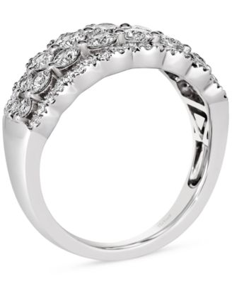 Vanilla Diamond Openwork Multirow Ring (1-1/4 ct. t.w.) in Platinum