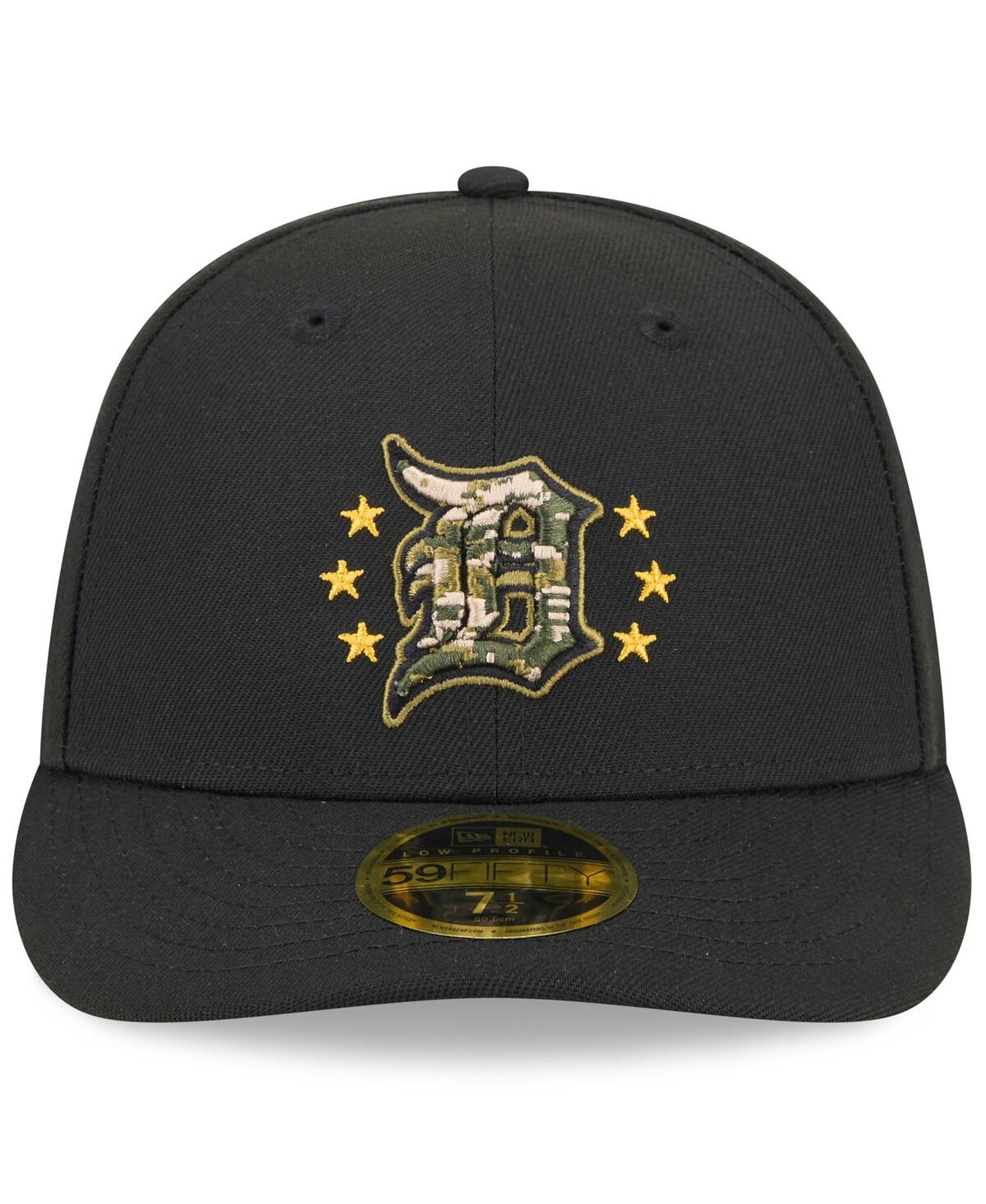 New Era Men'sDetroit Tigers 2024 Armed Forces Day Low Profile 59FIFTY Fitted Hat - Black