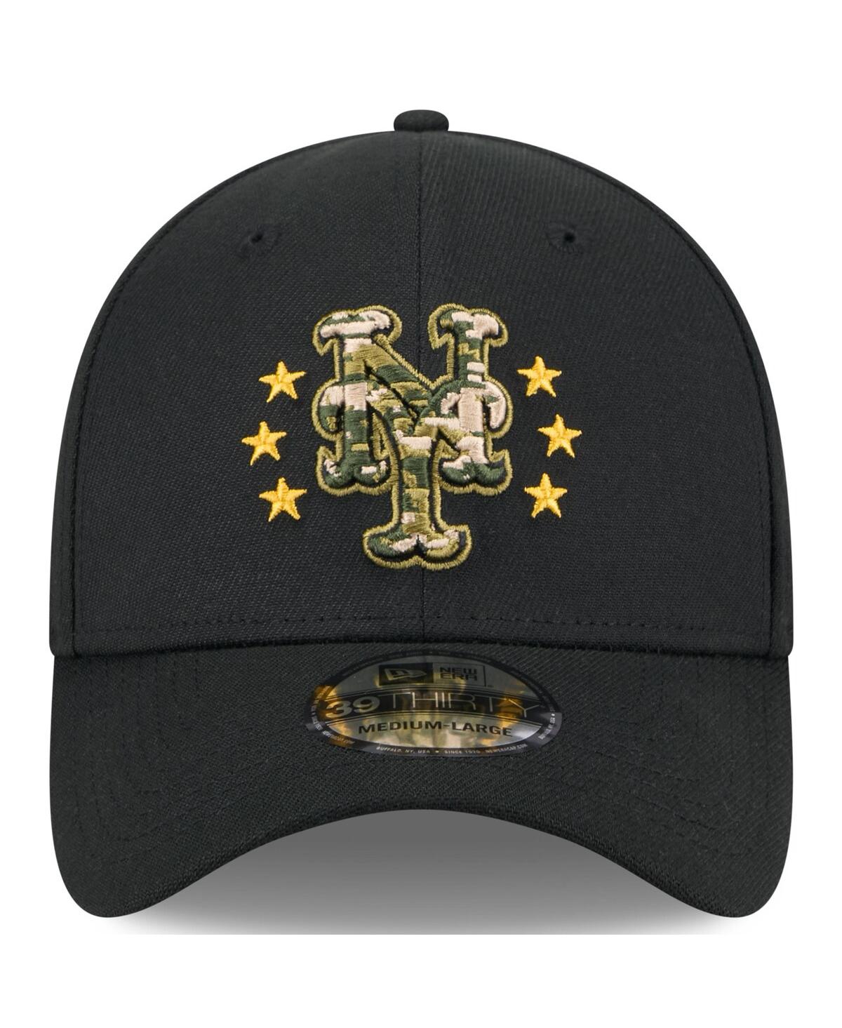 Shop New Era Men's Black New York Mets 2024 Armed Forces Day 39thirty Flex Hat