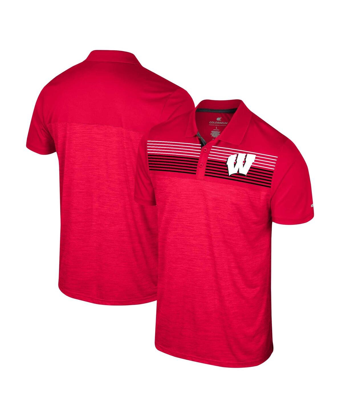 Men's Red Wisconsin Badgers Big & Tall Langmore Polo - Red