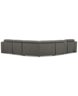 Lovro 6-Pc. Leather Sectional with 3 Power Motion Chairs & 1 Console, Created for Macy's