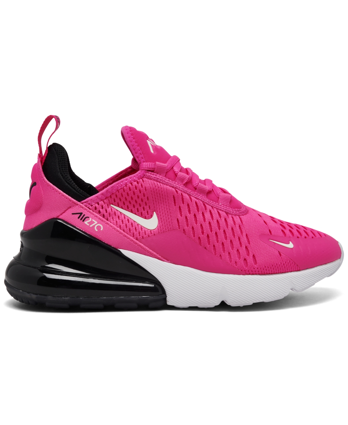 Shop Nike Big Girls' Air Max 270 Casual Sneakers From Finish Line In Pink,white