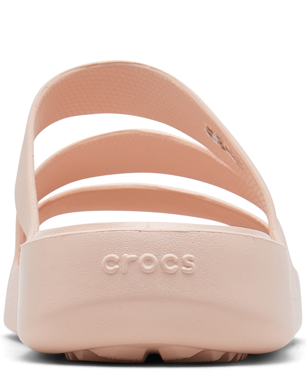 Crocs Getaway Strappy Slide Sandal In Neutral