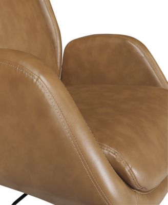 Office Star Blanchard Office Chair in Nutmeg Leatherette Upholstery